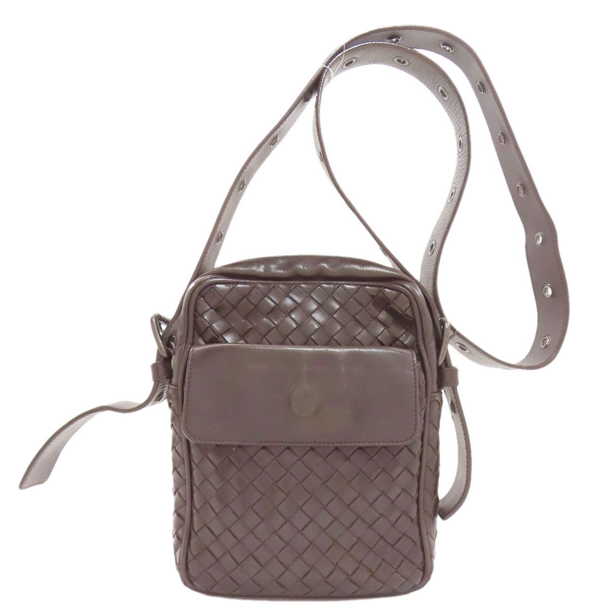 Bottega Veneta Intrecciato Shoulder Bag Leather