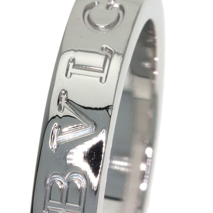 Bvlgari Double Logo Diamond Ring 18k White Gold — view 8