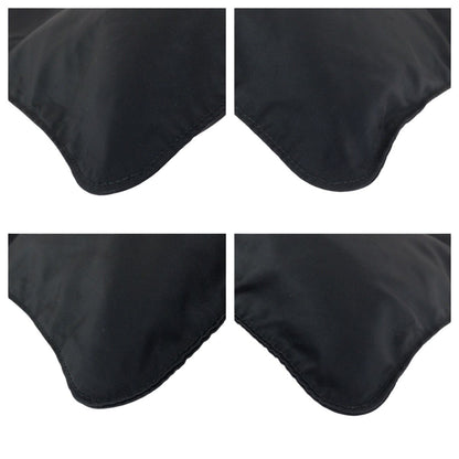 Prada Tessuto Black Silver Nylon Shoulder Bag — view 3