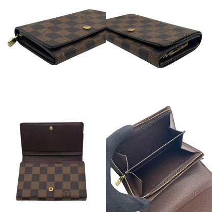 Louis Vuitton Bifold Wallet Porte-Monnaie Billets Tresor Damier Ebene L-shaped — view 7