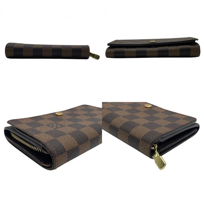 Louis Vuitton Bifold Wallet Porte-Monnaie Billets Tresor Damier Ebene L-shaped — view 6
