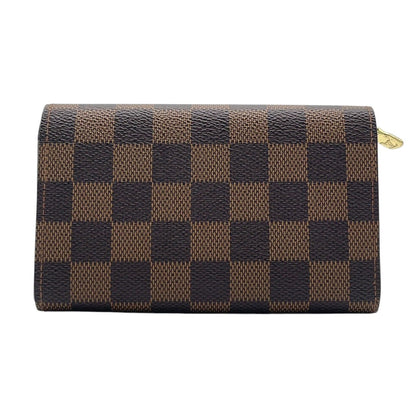 Louis Vuitton Bifold Wallet Porte-Monnaie Billets Tresor Damier Ebene L-shaped — view 3
