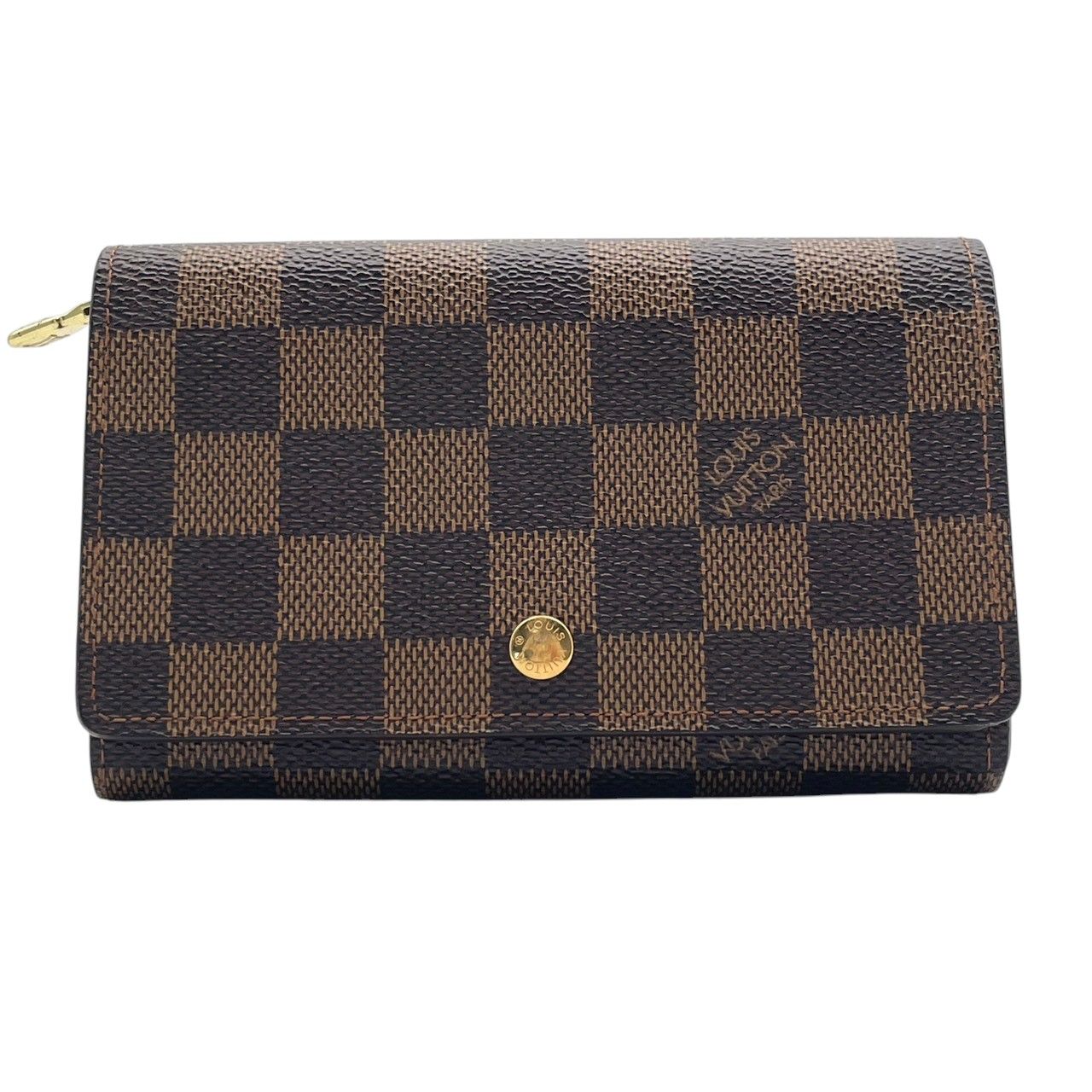 Louis Vuitton Bifold Wallet Porte-Monnaie Billets Tresor Damier Ebene L-shaped — view 2