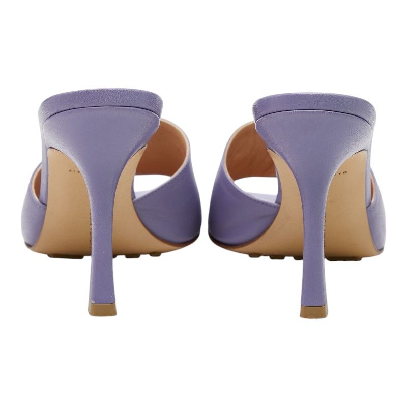 Bottega Veneta Stretch Sandals Mules High 37 Purple Leather — view 4