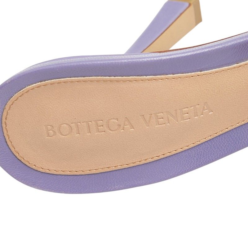 Bottega Veneta Stretch Sandals Mules High 37 Purple Leather — view 7
