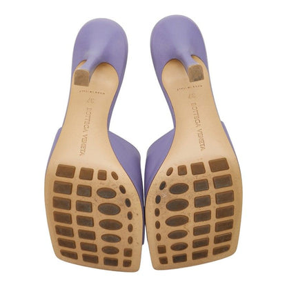 Bottega Veneta Stretch Sandals Mules High 37 Purple Leather — view 5