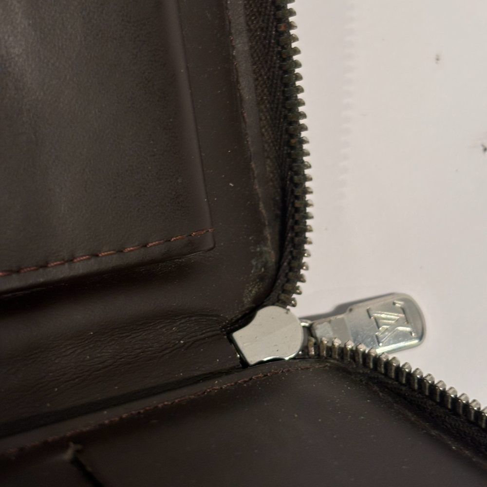 Louis Vuitton Monogram Porte Biet Monet Zip Bifold Wallet Round Zip Brown — view 7