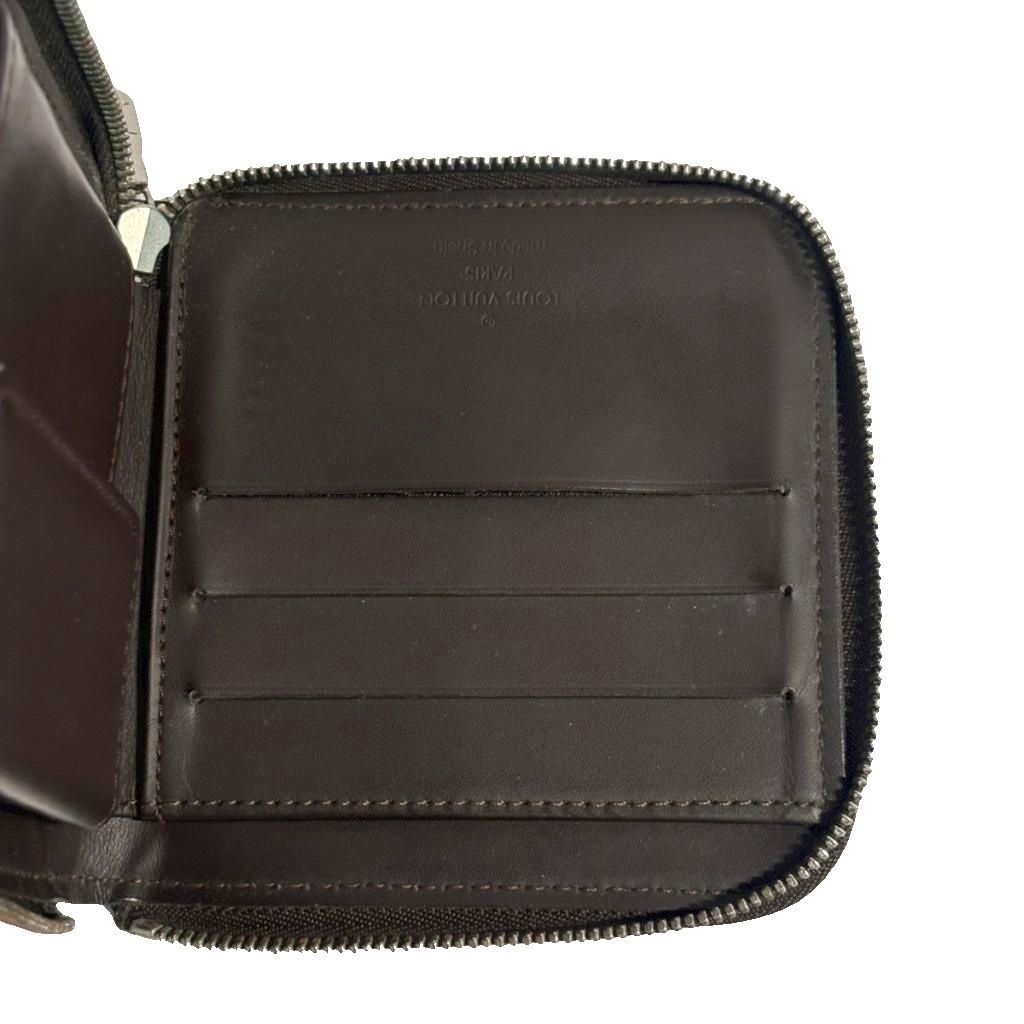 Louis Vuitton Monogram Porte Biet Monet Zip Bifold Wallet Round Zip Brown — view 5