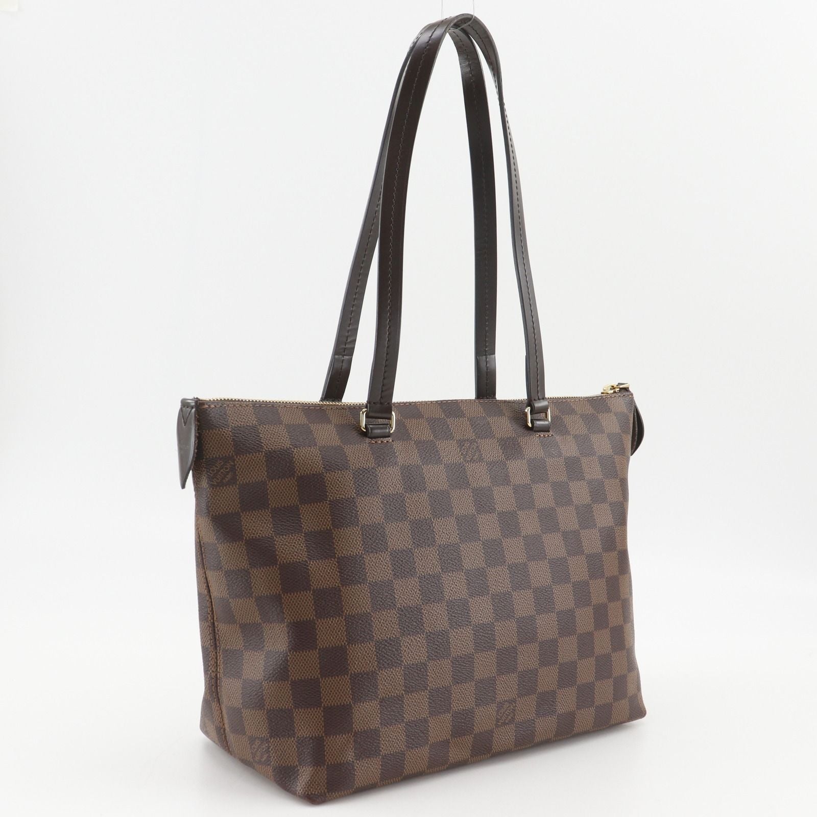 Louis Vuitton Jena PM Damier Canvas Brown Tote — view 3