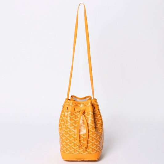 Goyard Petit Flo Bucket Bag Yellow