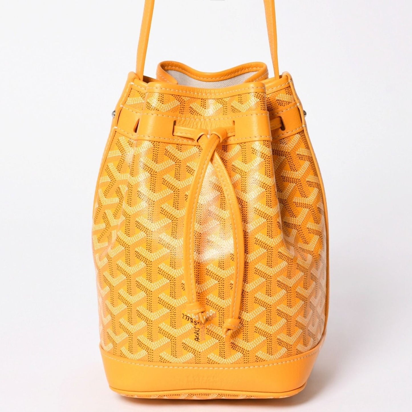 Goyard Petit Flo Bucket Bag Yellow — view 2