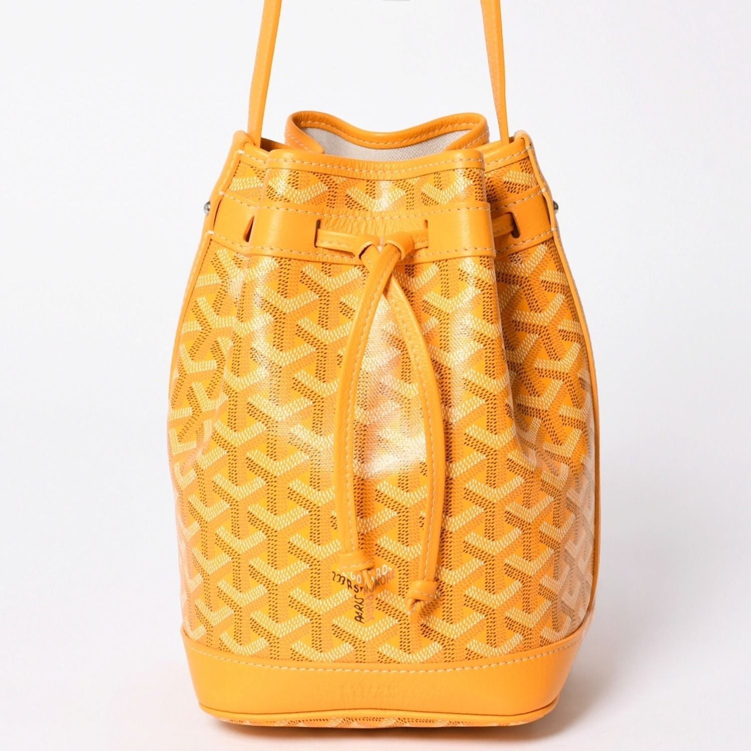 Goyard Petit Flo Bucket Bag Yellow — view 2
