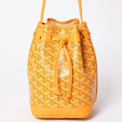 Goyard Petit Flo Bucket Bag Yellow — view 2