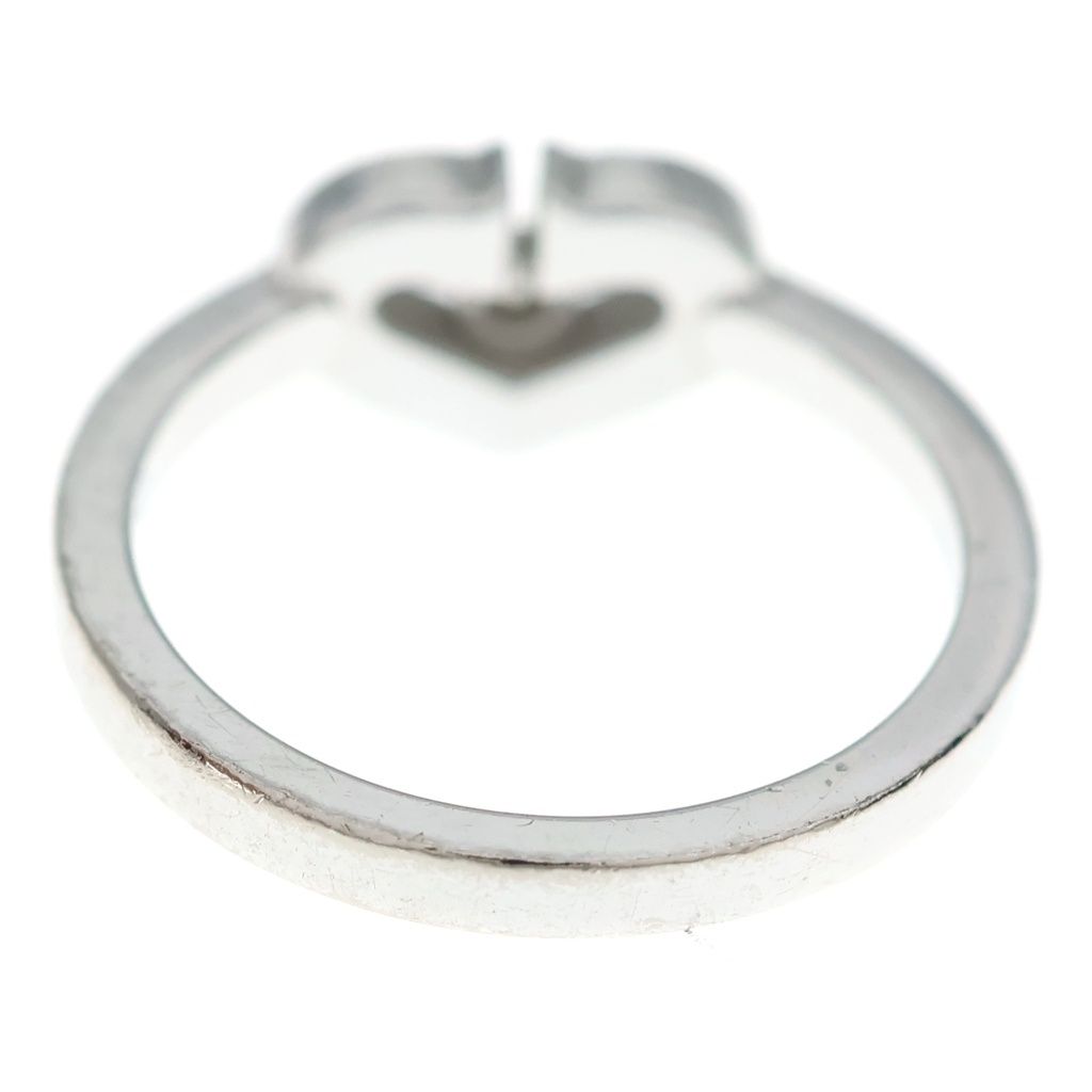 Cartier C Heart Diamond Ring White Gold — view 2