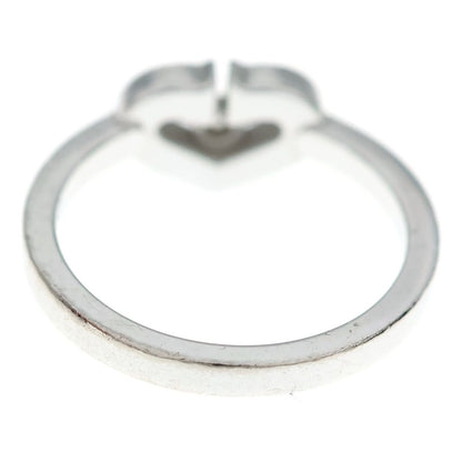 Cartier C Heart Diamond Ring White Gold