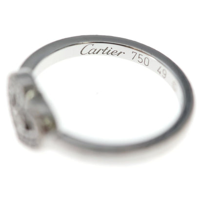 Cartier C Heart Diamond Ring White Gold — view 5