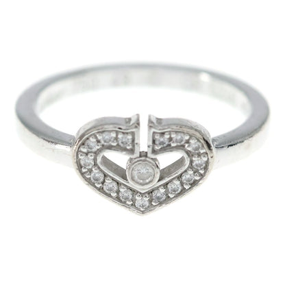 Cartier C Heart Diamond Ring White Gold — view 4
