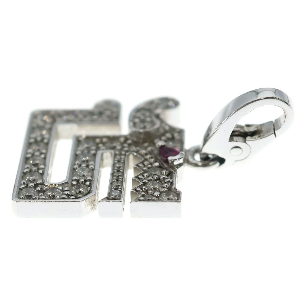 Cartier le Bezet du Dragon Ruby Diamond Necklace Charm Pendant — view 3