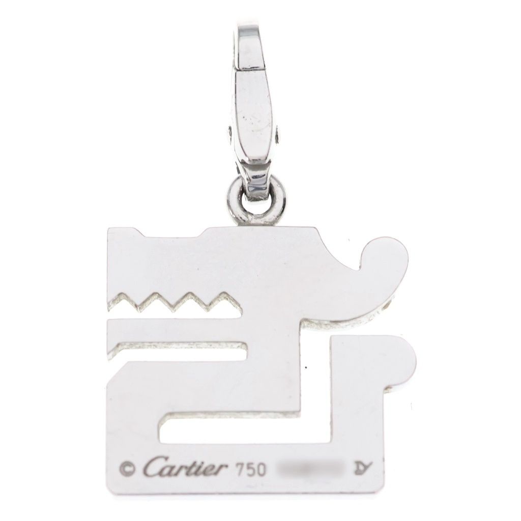 Cartier le Bezet du Dragon Ruby Diamond Necklace Charm Pendant — view 2