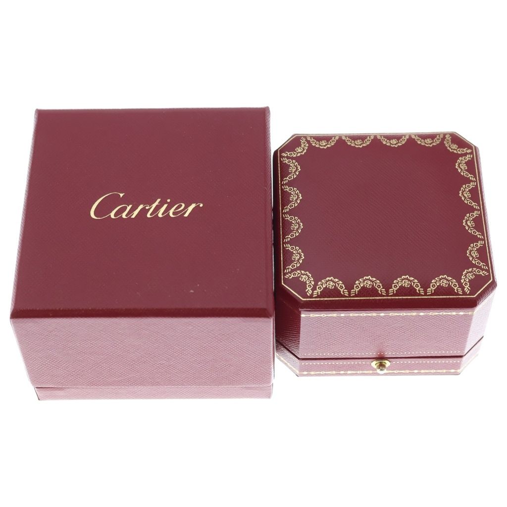 Cartier Trinity Classic Semi Pave Diamond Ring Gold Pink White — view 6