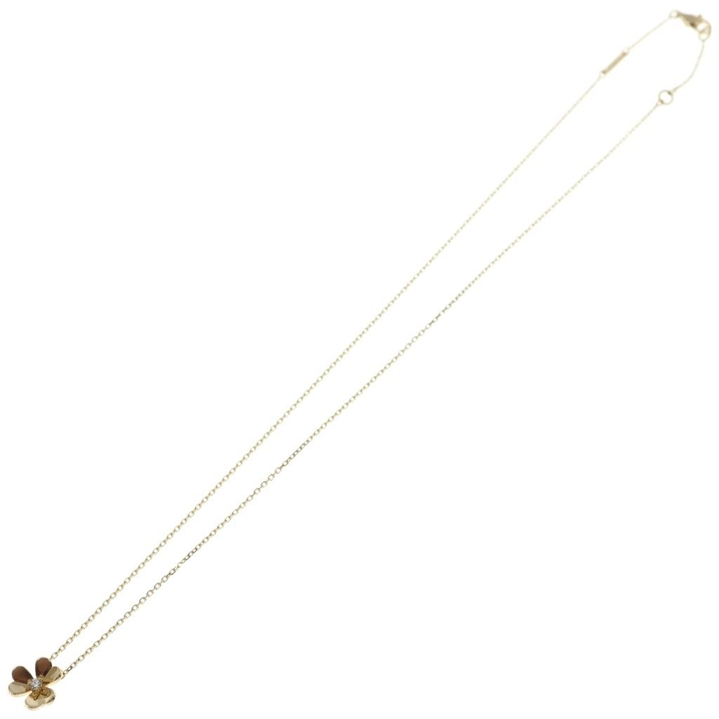 Van Cleef & Arpels Frivole Mini Necklace Pendant Chain Gold — view 2