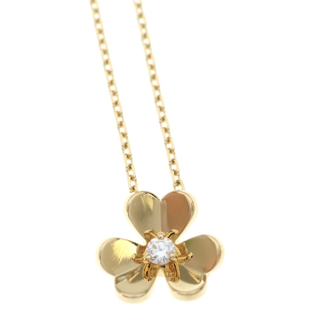 Van Cleef & Arpels Frivole Mini Necklace Pendant Chain Gold — view 3