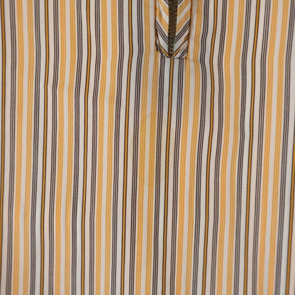Hermes Half Zip Shirt Border Orange Multicolor Cotton — view 5