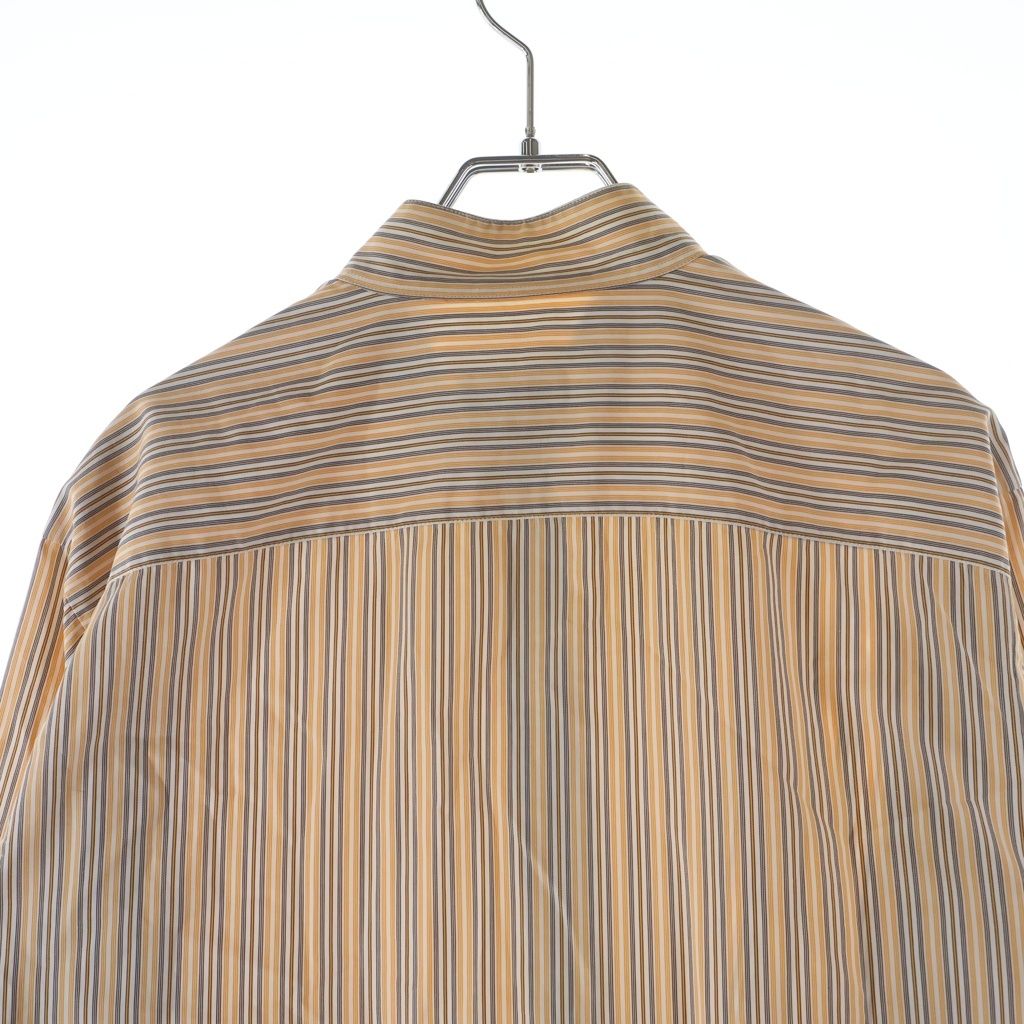Hermes Half Zip Shirt Border Orange Multicolor Cotton — view 4