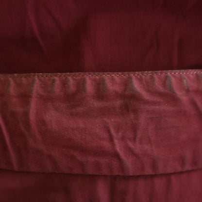 Hermes Half Zip Long Sleeve Nylon Shirt Bordeaux Wine Red — view 6