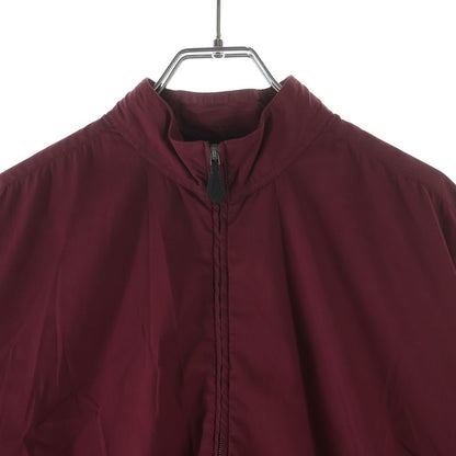 Hermes Half Zip Long Sleeve Nylon Shirt Bordeaux Wine Red — view 3