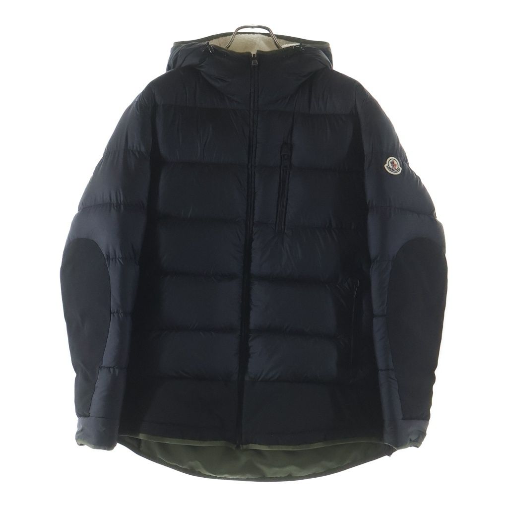 Moncler Goustan Jacket Reversible Boa Down Navy