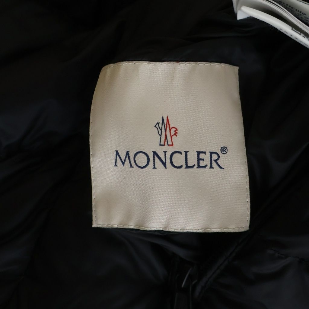 Moncler Goustan Jacket Reversible Boa Down Navy — view 7