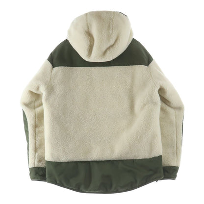 Moncler Goustan Jacket Reversible Boa Down Navy — view 4