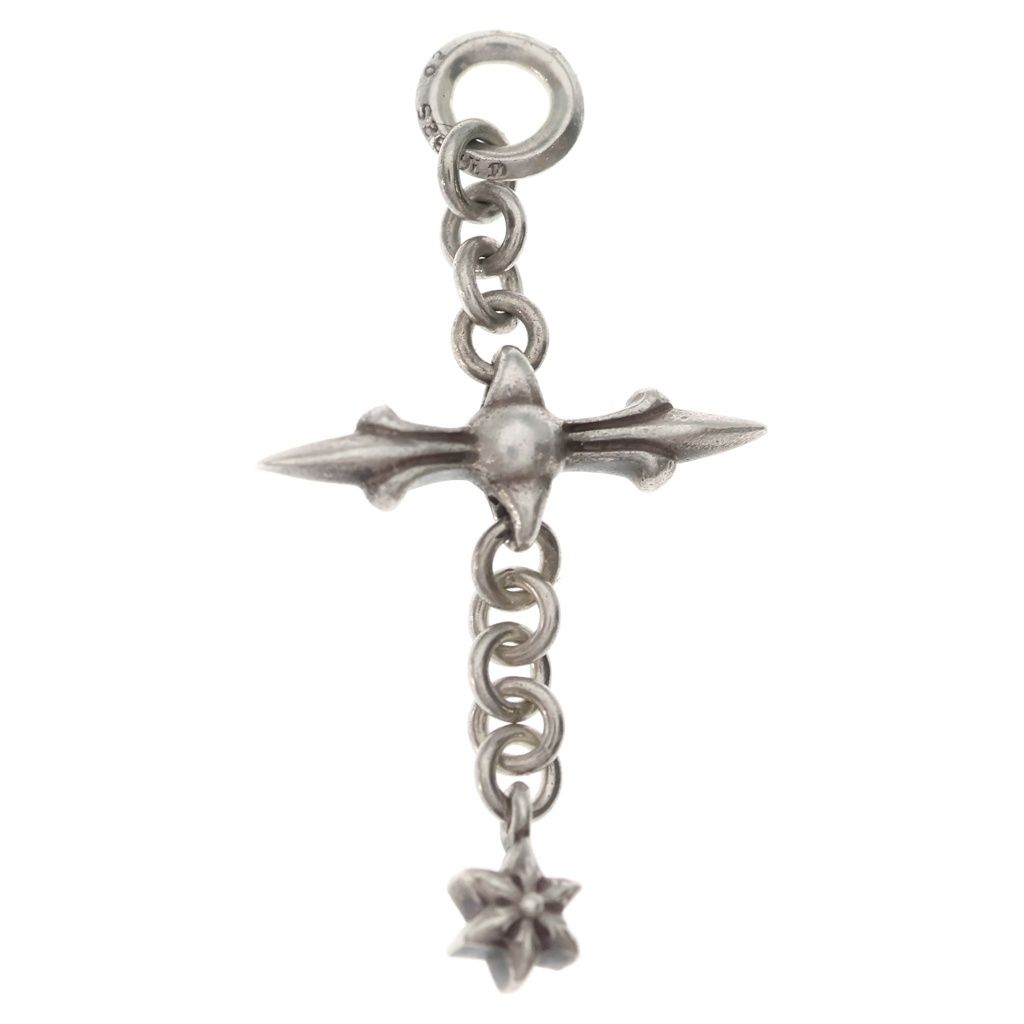 Chrome Hearts Roly Cross Charm Pendant Top Silver — view 2