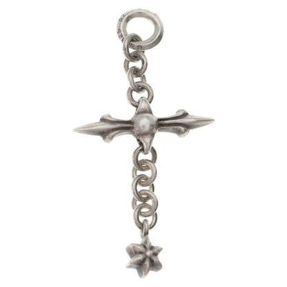 Chrome Hearts Roly Cross Charm Pendant Top Silver — view 2