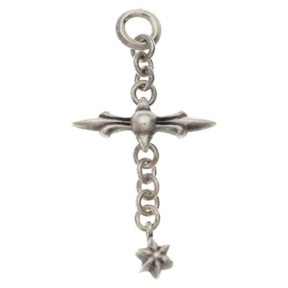 Chrome Hearts Roly Cross Charm Pendant Top Silver
