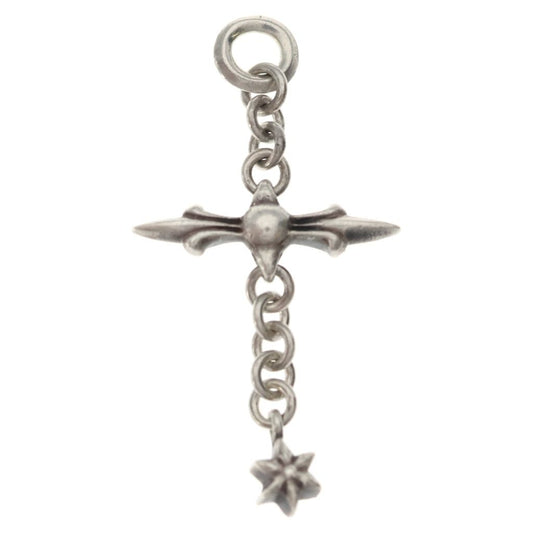 Chrome Hearts Roly Cross Charm Pendant Top Silver