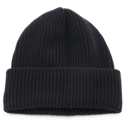 Celine Wool Cashmere Blend Beanie Knit Hat Black — view 2