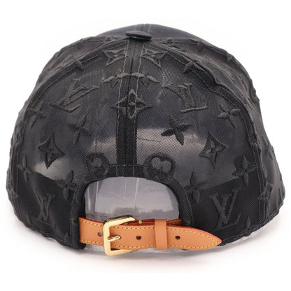 Louis Vuitton Monogram Mesh Baseball Cap Hat Black — view 2
