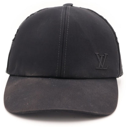 Louis Vuitton Monogram Mesh Baseball Cap Hat Black — view 4