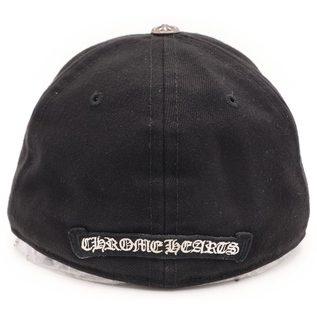 Chrome Hearts CH Hat Horse Shoe Embroidery Cross Ball Base Cap Black — view 2