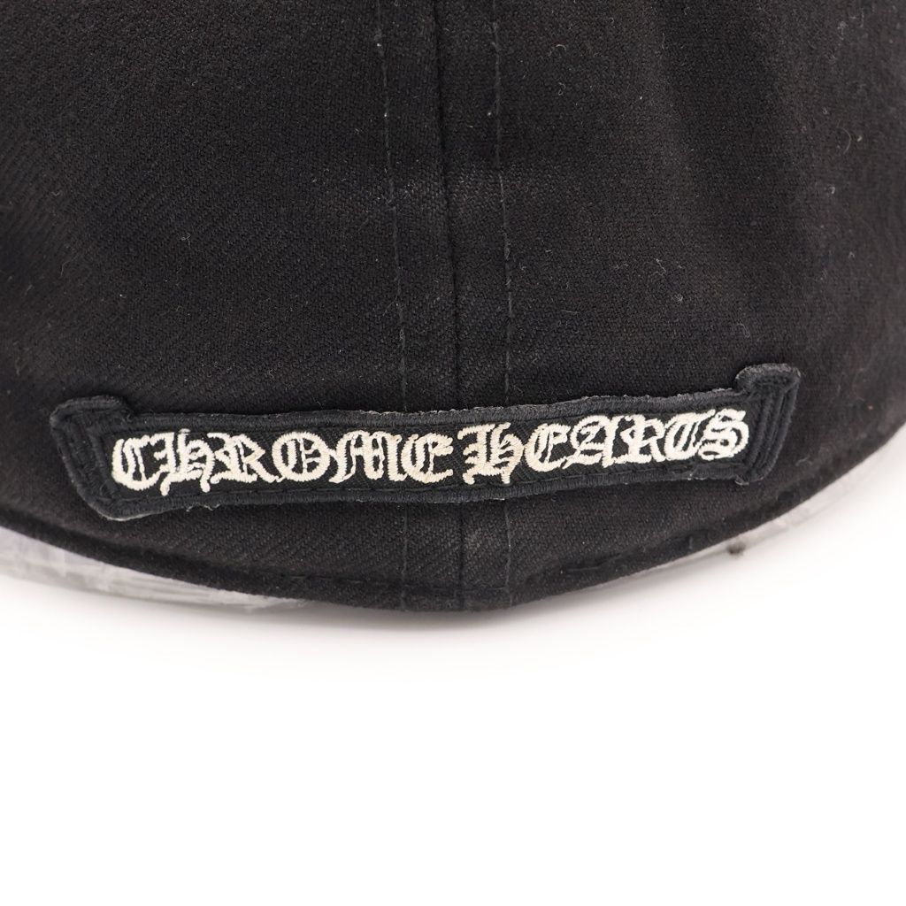 Chrome Hearts CH Hat Horse Shoe Embroidery Cross Ball Base Cap Black — view 7