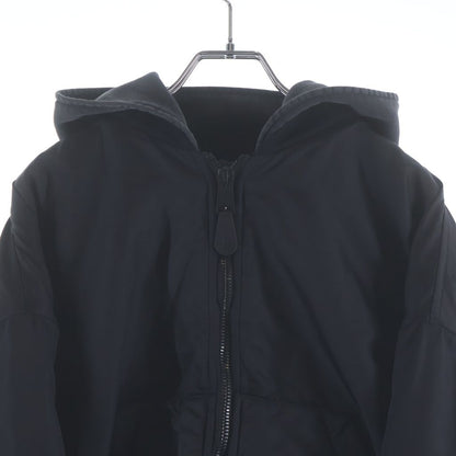 Balenciaga Unity Bomber Sports Icon Embroidery Hooded Jacket Zip Up Black — view 3