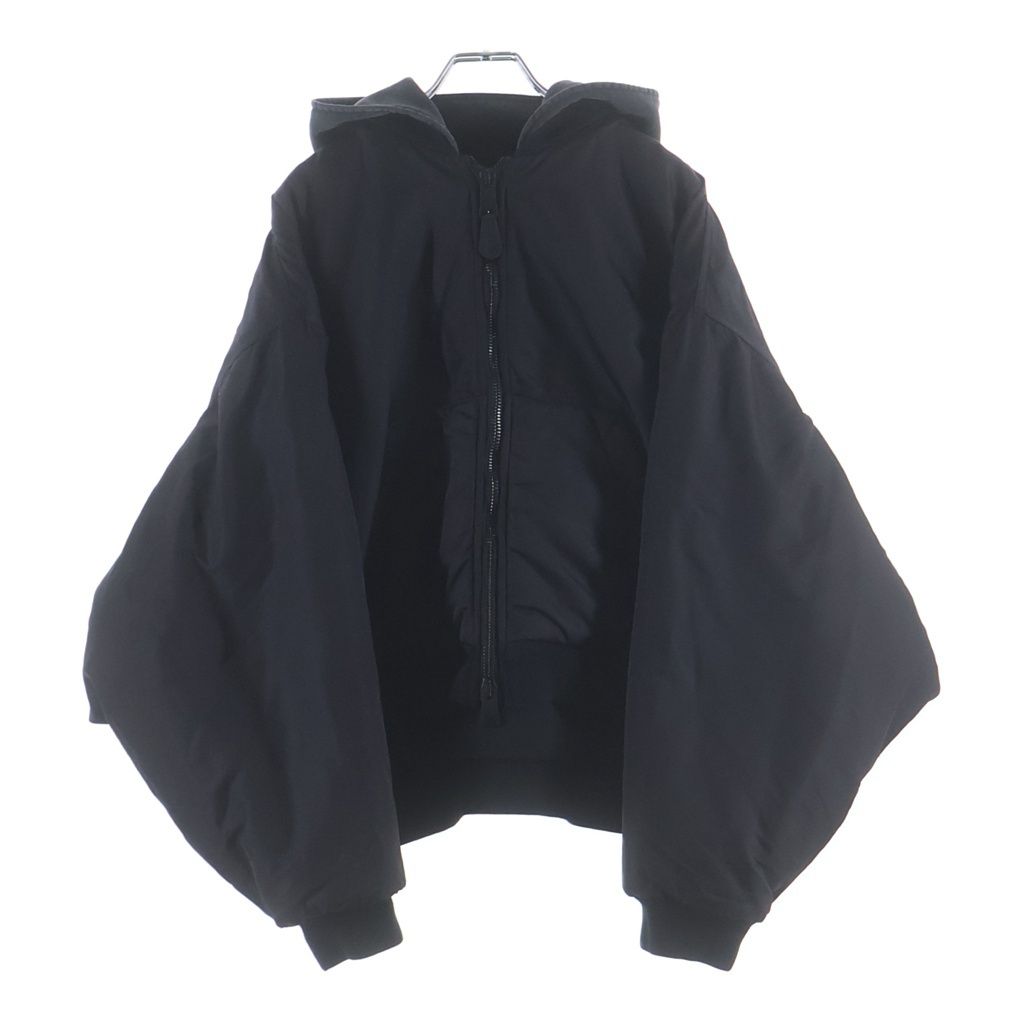 Balenciaga Unity Bomber Sports Icon Embroidery Hooded Jacket Zip Up Black