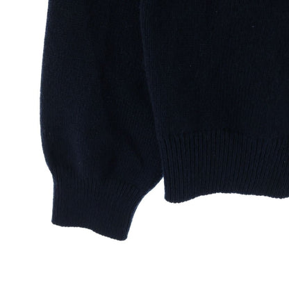 Saint Laurent Paris Cashmere Crew Neck Knit Sweater Navy — view 5