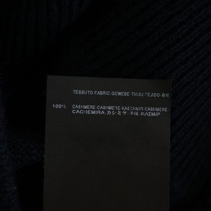 Saint Laurent Paris Cashmere Crew Neck Knit Sweater Navy — view 7
