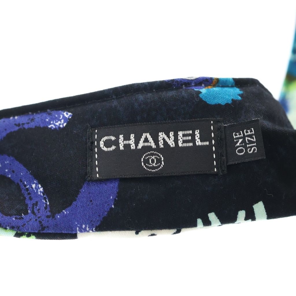 Chanel CC Logo Multicolor Sun Visor Hat Multi — view 8