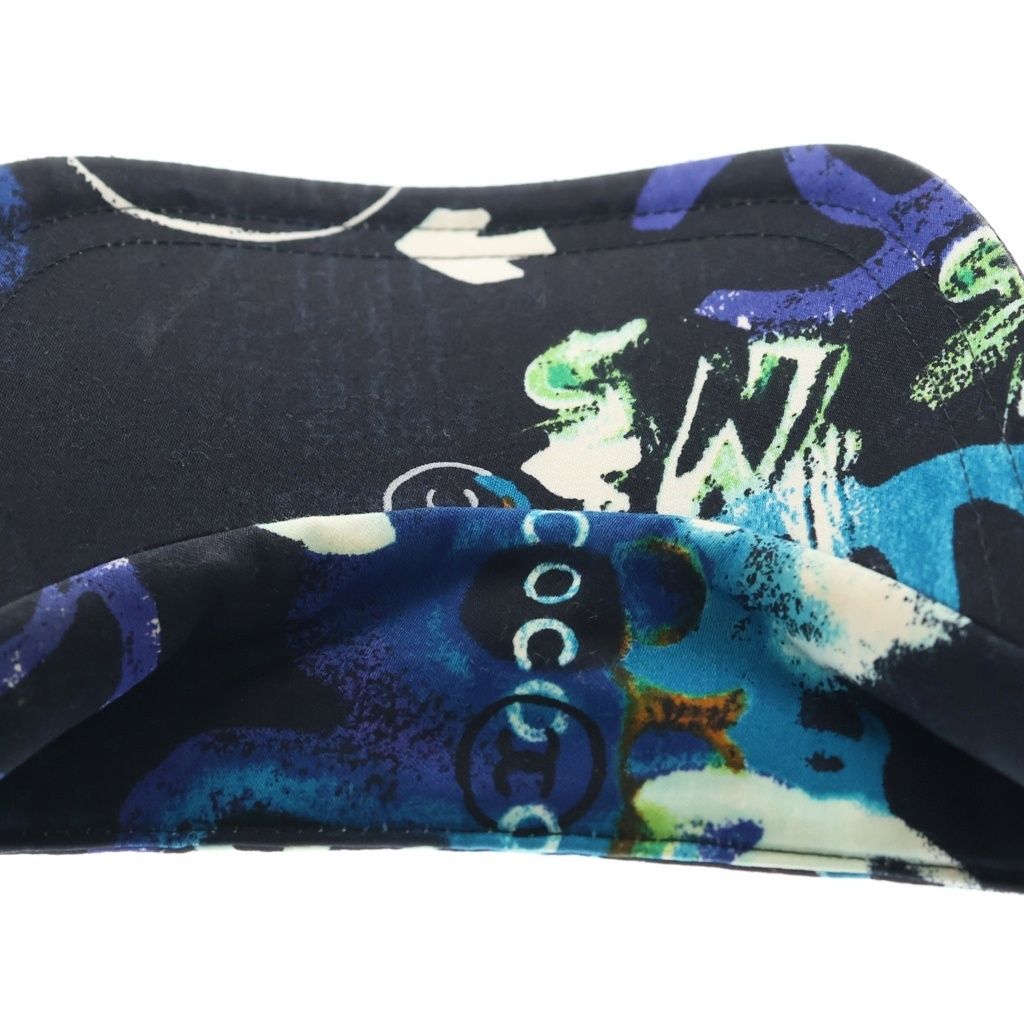 Chanel CC Logo Multicolor Sun Visor Hat Multi — view 6
