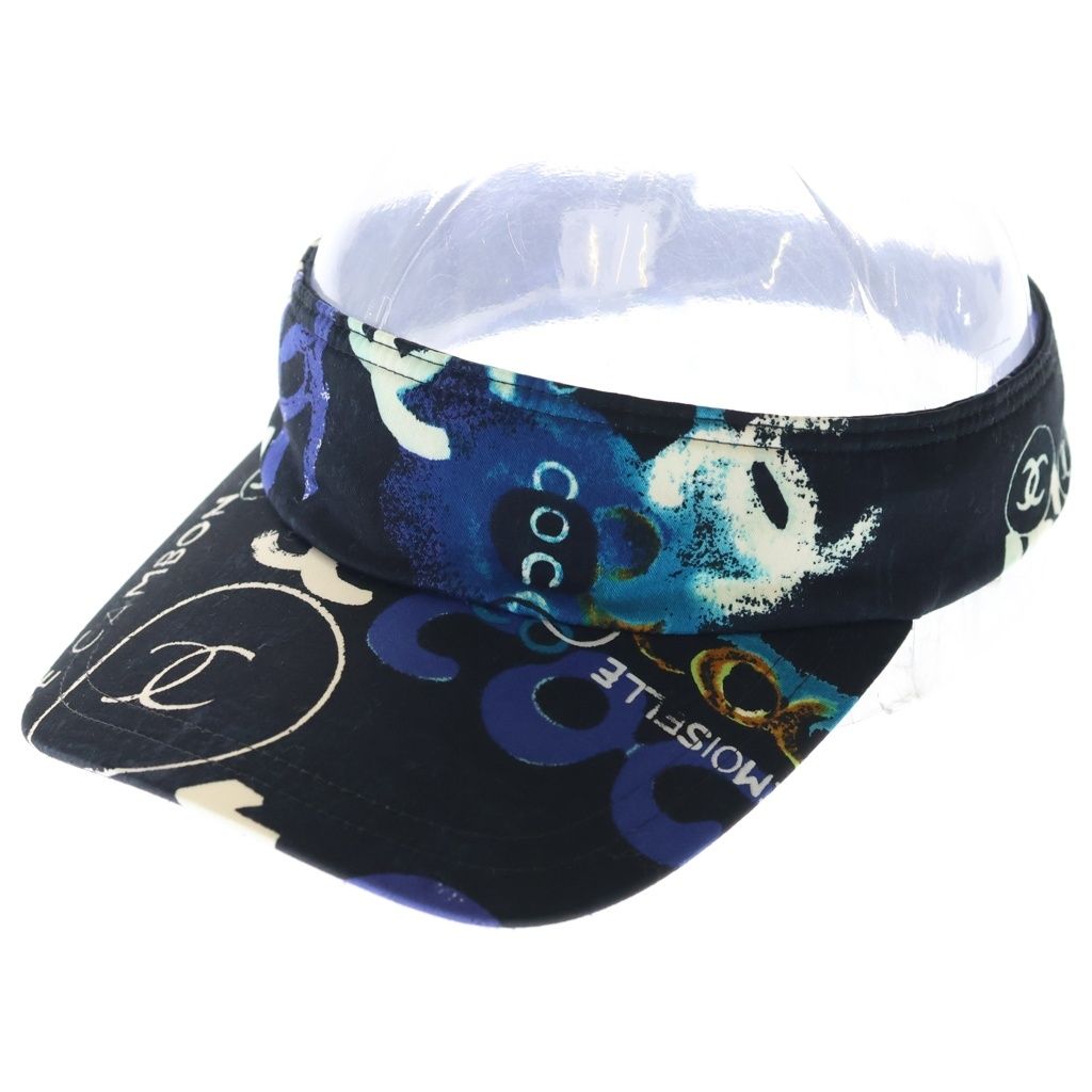 Chanel CC Logo Multicolor Sun Visor Hat Multi