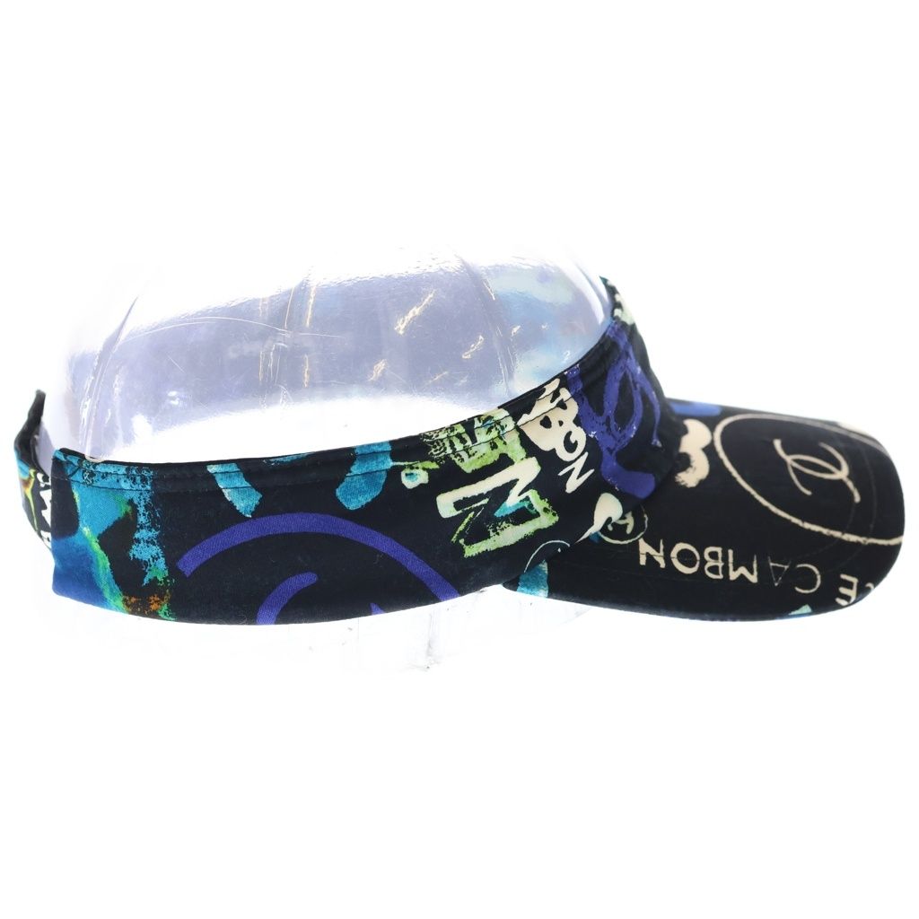 Chanel CC Logo Multicolor Sun Visor Hat Multi — view 3